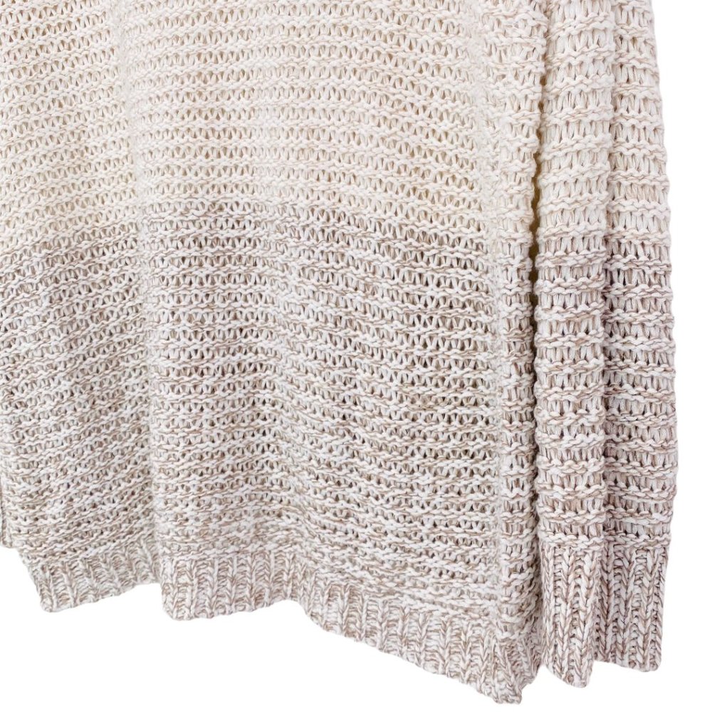 RDI Variegated Tan Melange Open Weave Sweater NWT - Picture 5 of 7